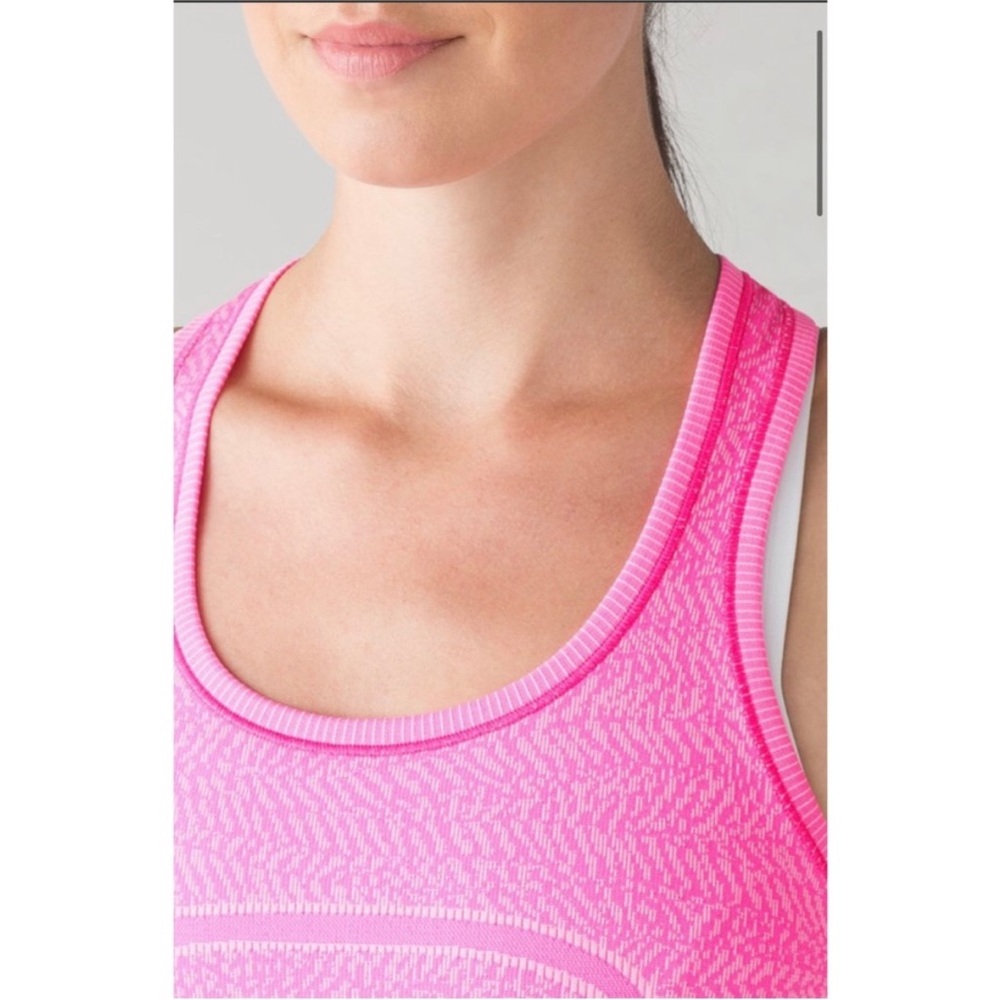 Lululemon Swiftly Tech Racerback Heathered Raspberry - Picture 3 of 6